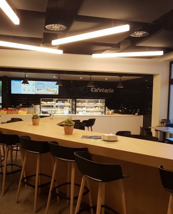 Brisa's new cafeteria at Carcavelos, Portugal